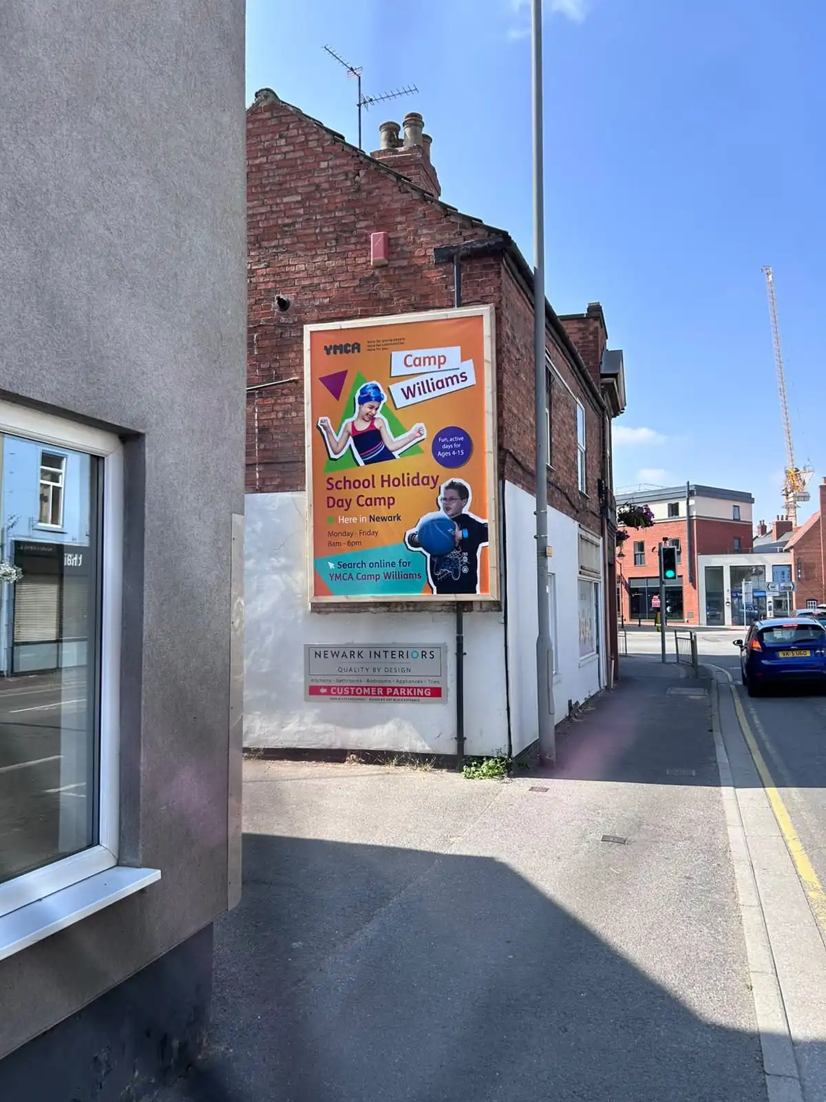 Newark Nottingham outdoor billboard installation project by Banner Palace UK